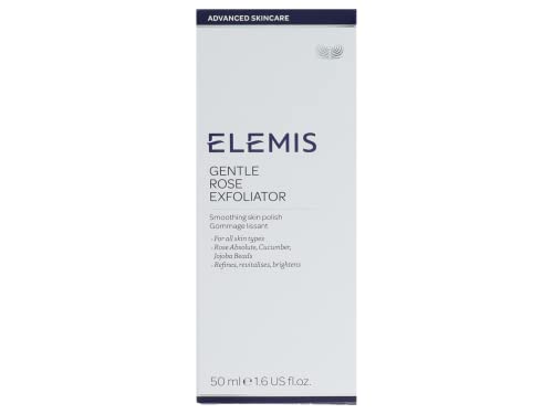 ELEMIS Gentle Rose Exfoliator, Smoothing Face Exfoliator to Renew, Resurface and Refine, Skin Exfoliator Infused with Rose and Jojoba Beads for a Soft and Smooth Complexion, 50 ml