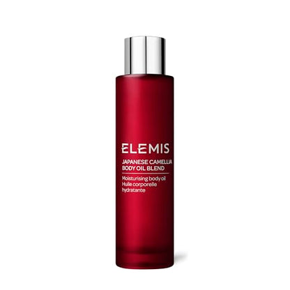 ELEMIS Japanese Camellia Body Oil Blend, Luxurious Body Oil Rich in Plant Collagen & Aromatherapy, Designed for Pregnant & Postpartum Skin to Improve Elasticity and Help Prevent Stretch Marks, 100ml