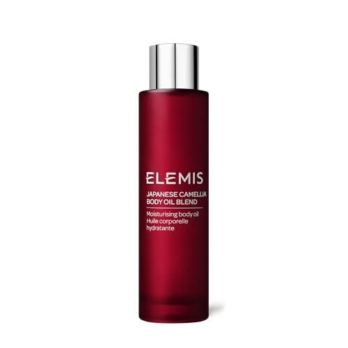 ELEMIS Japanese Camellia Body Oil Blend, Luxurious Body Oil Rich in Plant Collagen & Aromatherapy, Designed for Pregnant & Postpartum Skin to Improve Elasticity and Help Prevent Stretch Marks, 100ml