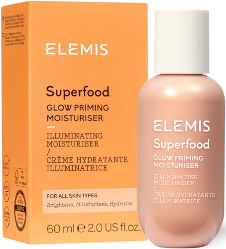 ELEMIS Superfood Prebiotic-Infused Hydrating Daily Glow Skincare, Radiance-Enhancing, Moisturising & Hydrating Facial Care with Anti-Oxidant Rich Formula for Smooth and Radiant Skin - Single or Bundle