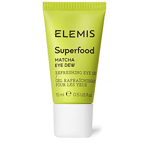 ELEMIS Superfood Matcha Eye Dew, Refreshing Eye Gel Immediately Quenches and Hydrates the Eye Area, Matcha-Infused Cooling Gel, Reduces Puffiness and Boosts Brightness, Wake up Lacklustre Skin, 15ml