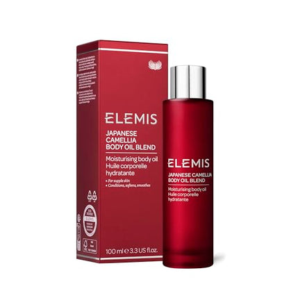 ELEMIS Japanese Camellia Body Oil Blend, Luxurious Body Oil Rich in Plant Collagen & Aromatherapy, Designed for Pregnant & Postpartum Skin to Improve Elasticity and Help Prevent Stretch Marks, 100ml