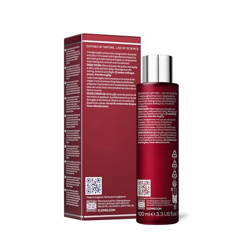 ELEMIS Japanese Camellia Body Oil Blend, Luxurious Body Oil Rich in Plant Collagen & Aromatherapy, Designed for Pregnant & Postpartum Skin to Improve Elasticity and Help Prevent Stretch Marks, 100ml