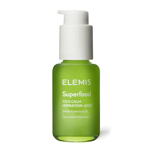 ELEMIS Superfood CICA Calm Hydration Juice, Super Hydration Gel Formulated with Soothing Cica, Drenches the Skin to Hydrate, Soothe and Balance, Gel Moisturiser for Refreshed Skin, 50ml