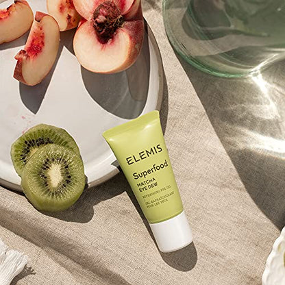 ELEMIS Superfood Matcha Eye Dew, Refreshing Eye Gel Immediately Quenches and Hydrates the Eye Area, Matcha-Infused Cooling Gel, Reduces Puffiness and Boosts Brightness, Wake up Lacklustre Skin, 15ml