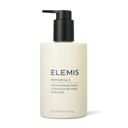 ELEMIS Mayfair No.9 Hand and Body Lotion, Luxurious Formula Leaves Skin Silky Smooth, Contains Traceable and Sustainably Sourced Shea Butter and Borage Oil, 300ml