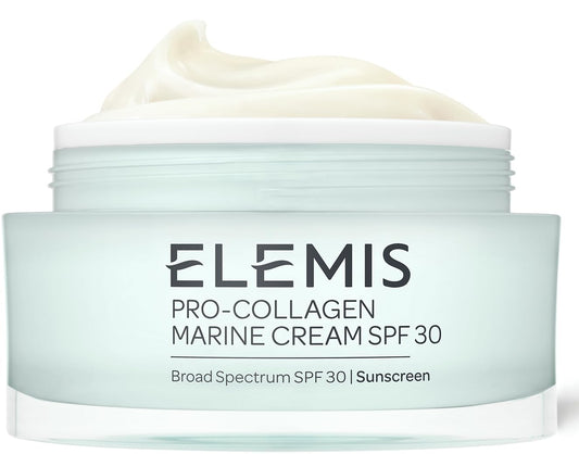 ELEMIS Pro-Collagen SPF Marine Cream, Anti-Wrinkle Daily Face Lotion, Hydrating Ultra-Light SPF30 Gel-Cream Day Moisturiser Leaves Skin Smooth, Glowing and Rejuvenated, Suitable For All Skin Types