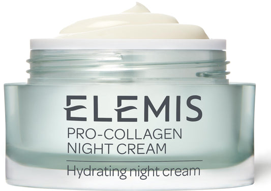 ELEMIS Pro-Collagen Night Cream, Anti-Wrinkle, Daily Ultra-Light, Hydrating Gel Face Moisturiser Lotion, Antioxidant-Rich Formula Targets Signs of Ageing Overnight to Restore Plump, Firm Skin